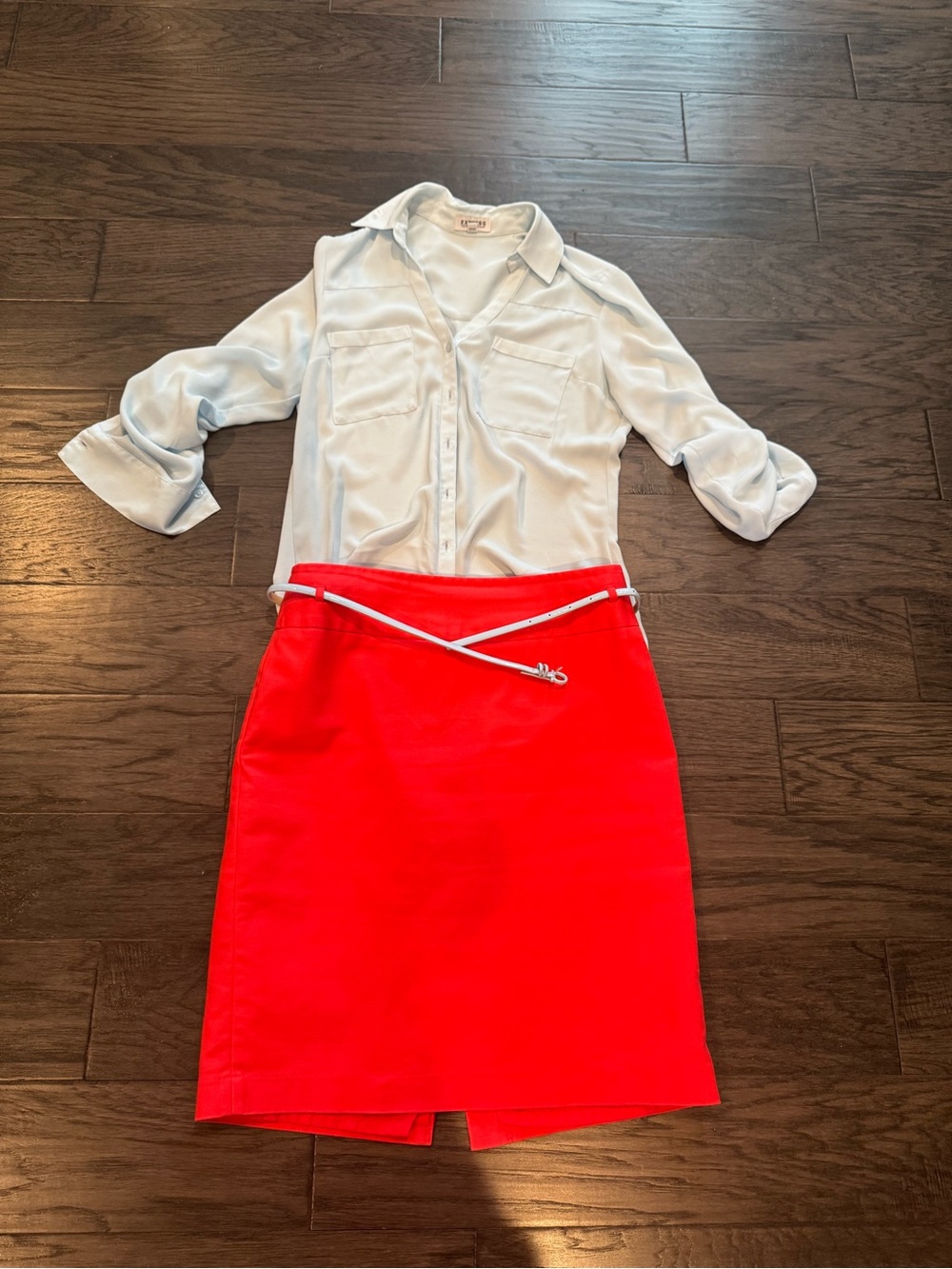 Liz Claiborne Coral Pencil Skirt